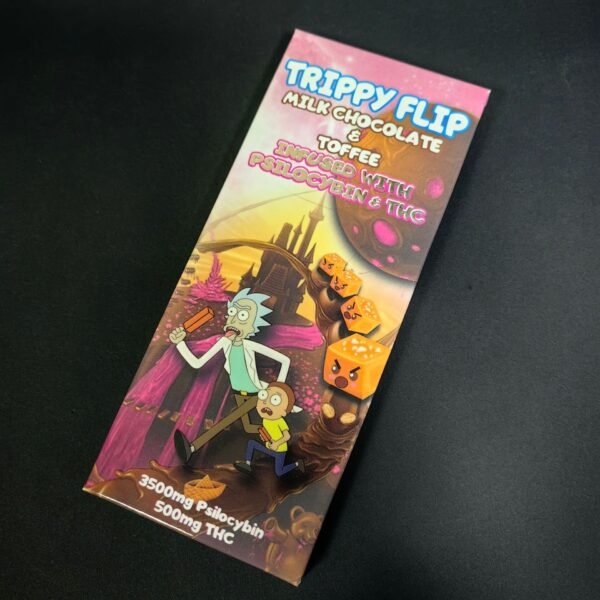 Rick and Morty chocolate trippy bar